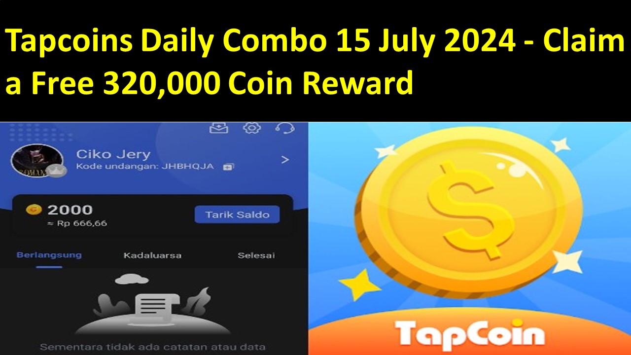 Tapcoins Daily Combo 15 July 2024 